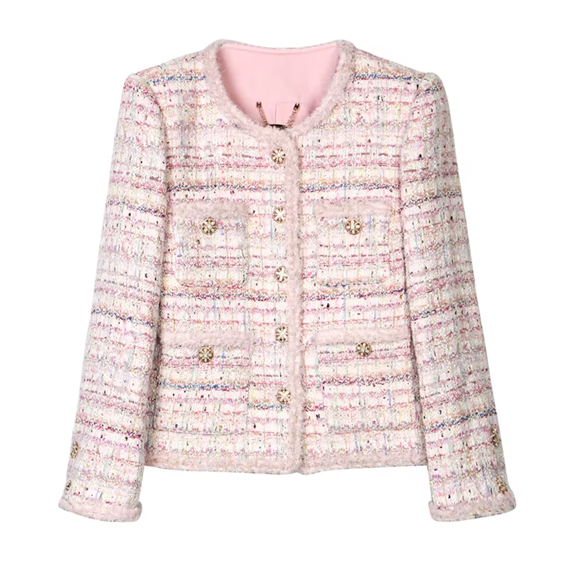 Veste tressée en Tweed romantique, nouveau Style, à la mode, élégante, de luxe, personnalisée, Socia