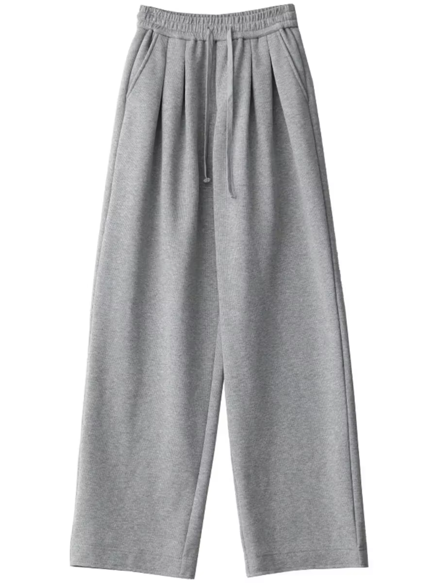 CHIC VEN pantalon femme Streetwear solide ample nouveau cordon sport pantalon décontracté taille hau
