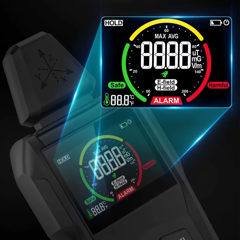 Détecteur de rayonnement électromagnétique EMF01, compteur EMF de haute précision, Instrument de mes