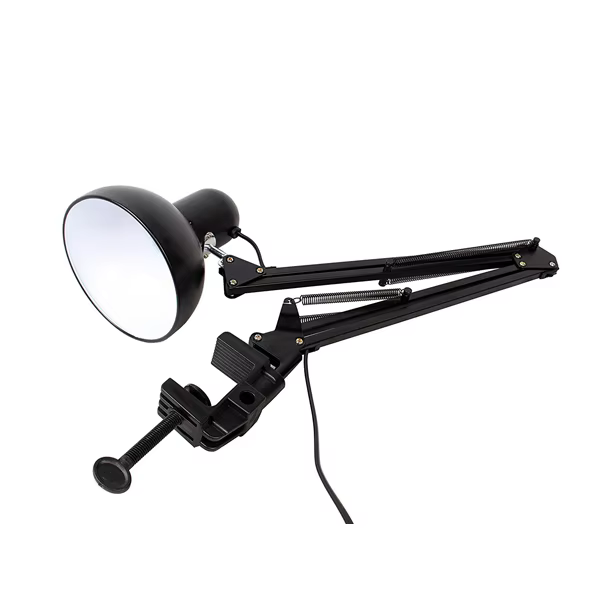 Accueil ue US prise Flexible bras oscillant pince montage lampe bureau Studio E27/E26 ampoule Table 