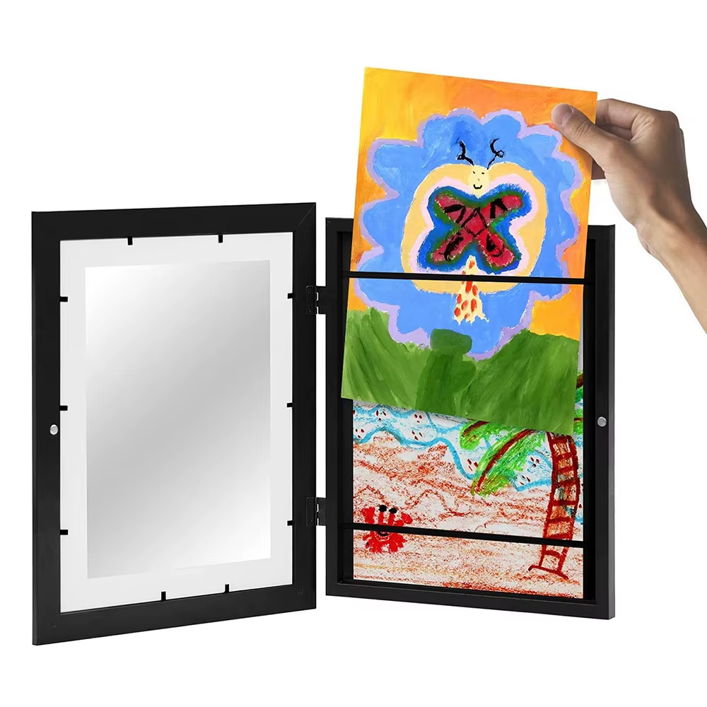 Cadres artistiques pour enfants, cadre magnétique ouvert sur le devant, modifiable, pour affiche, Ph