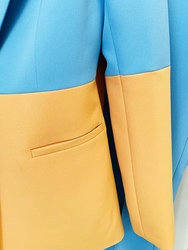 Ensemble de costume de créateur HIGH STREET, nouvelle collection 2026, pour femme, blazer à bouton u