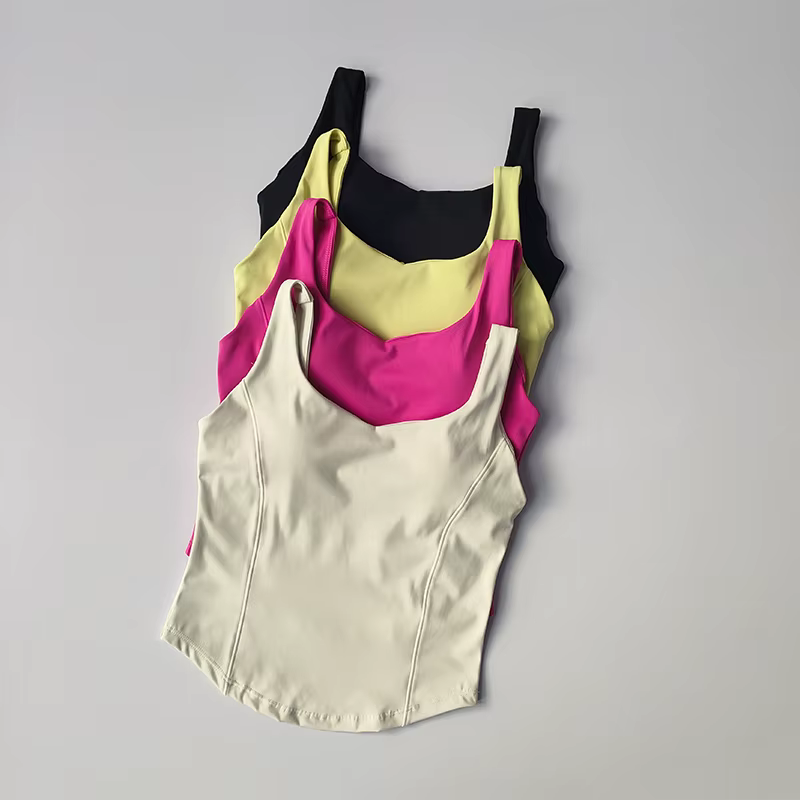 Soutien-gorge de sport sans couture pour femmes, haut tubulaire, sans manches, Streetwear, Camisole,