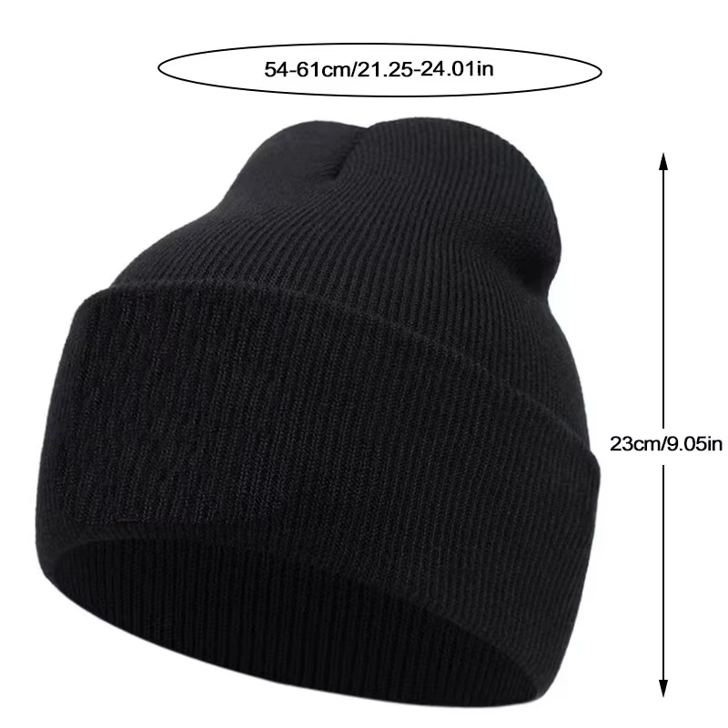 Chapeau tricoté brodé à expression en colère, chapeau en laine chaud pour les événements sportifs de