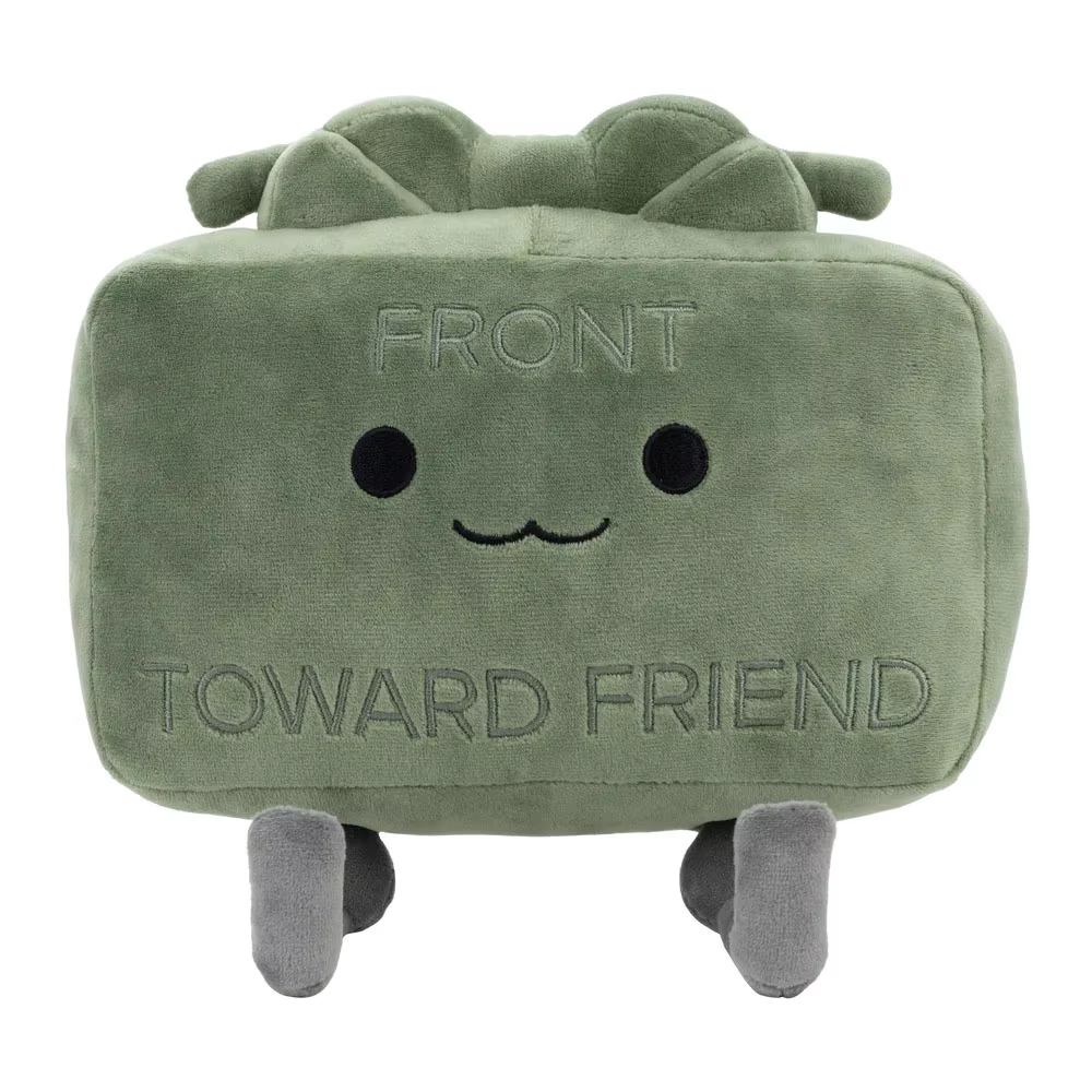 Poupée en peluche Claymore de 20CM, poupée carrée verte Kawaii, accessoires d'oreiller, modèle de Co