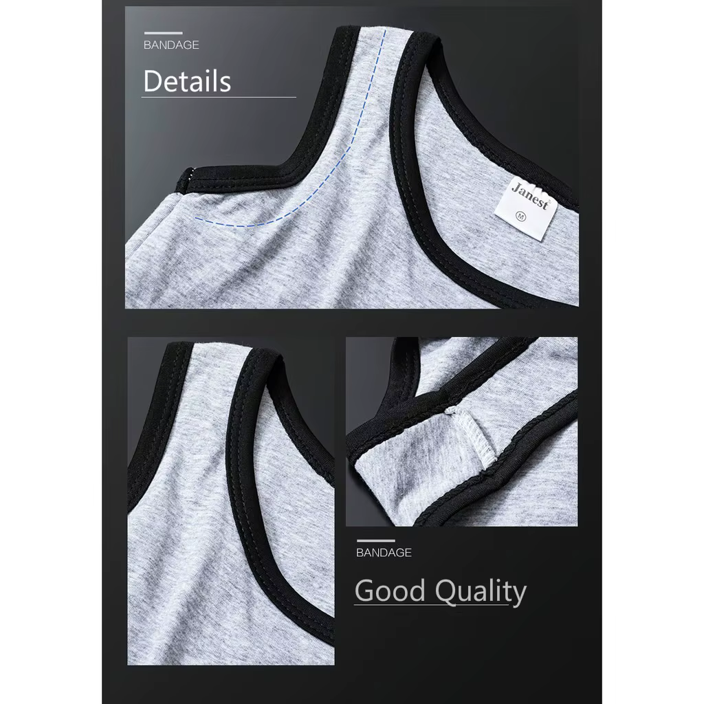 Bandage poitrine liant Tomboy gilet haut respirant élastique poitrine liant
