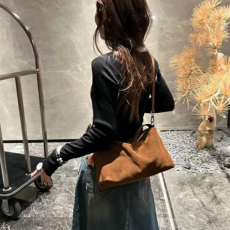 FIRMRANCH-Sac à main en cuir de vachette grande capacité pour femme, sac à main polyvalent, paresseu