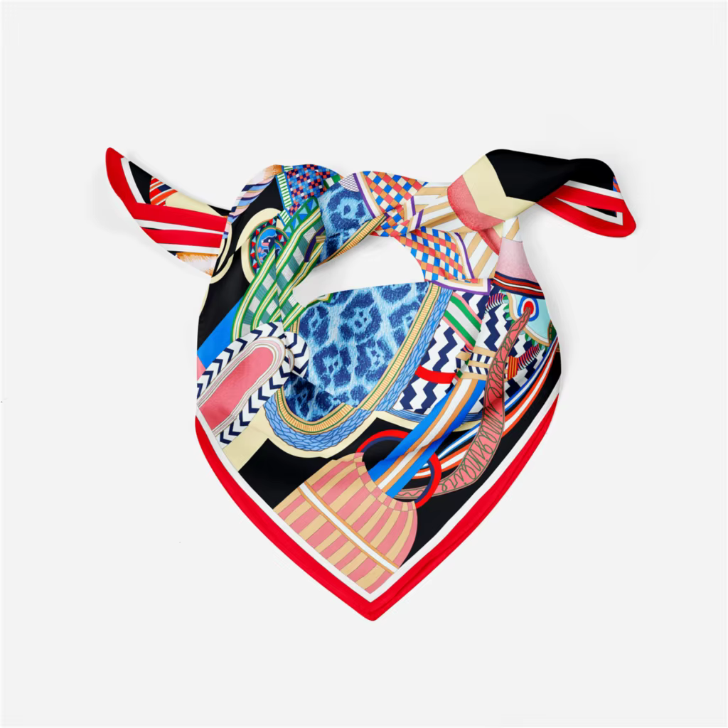 53cm Design magnifique selle marque carré écharpe femme nouvelle Foulard en soie femmes Bandana luxe
