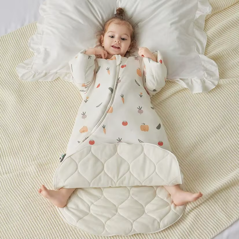 Sac de couchage pour bébé de 0 à 24 mois, avec manches amovibles, couverture anti-coup de pied, sacs