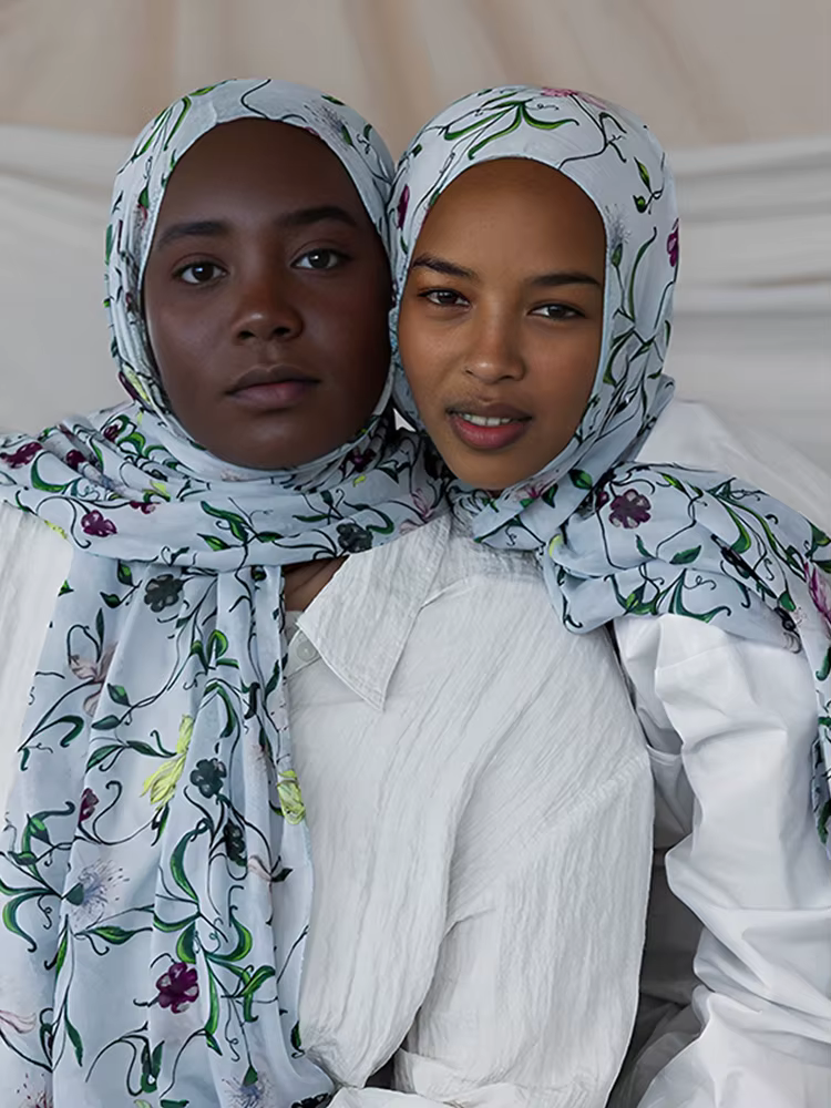 Bohème cerf imprimé Hijabs femmes aquarelle châle doux musulman Hijabs Modal coton léger enveloppeme
