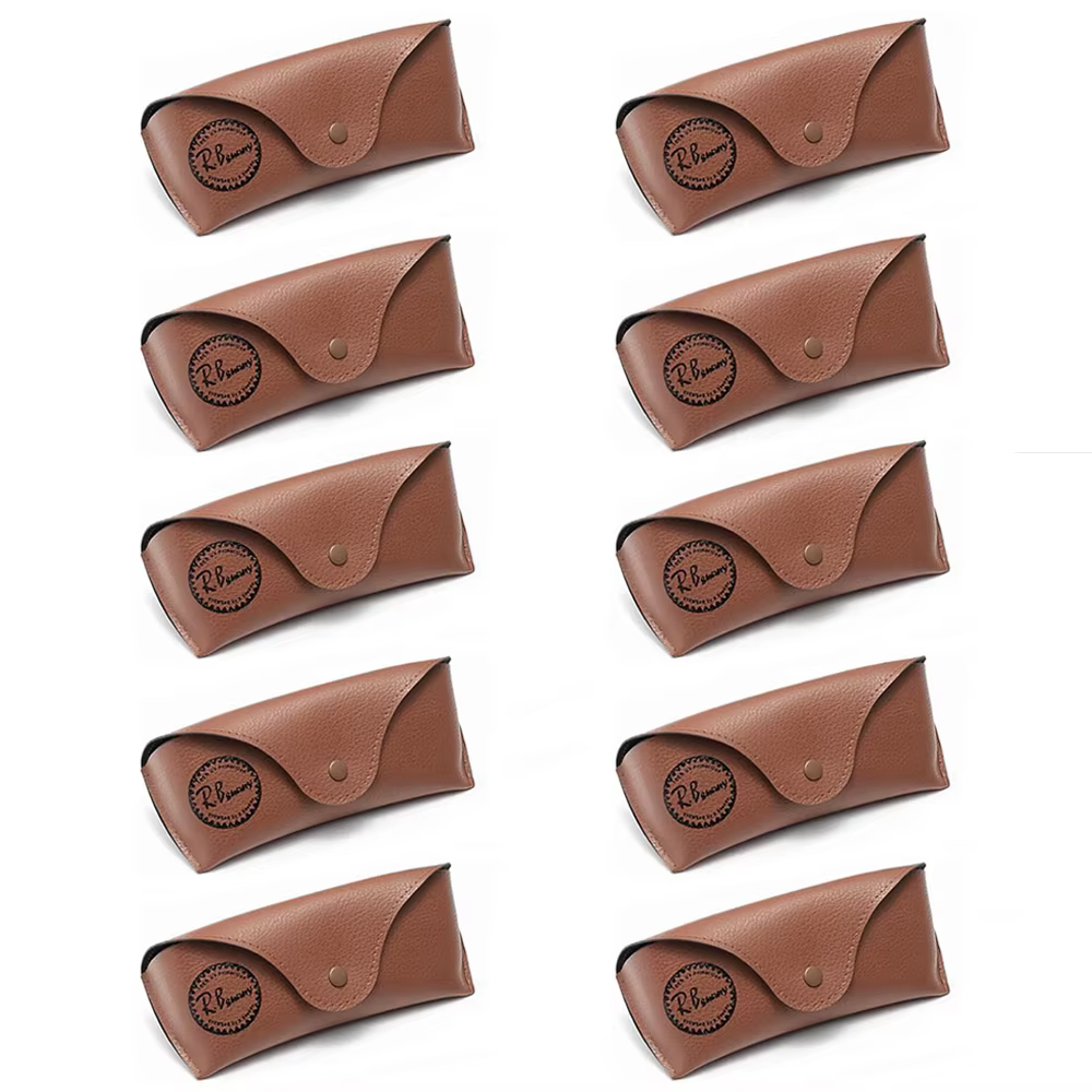 Étui à lunettes souple en cuir pour hommes et femmes, boîte à lunettes, sac de protection, accessoir