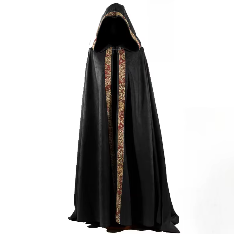 Cape à capuche gothique Vintage pour hommes et femmes, manteau d'halloween, Vampire, diable, magicie