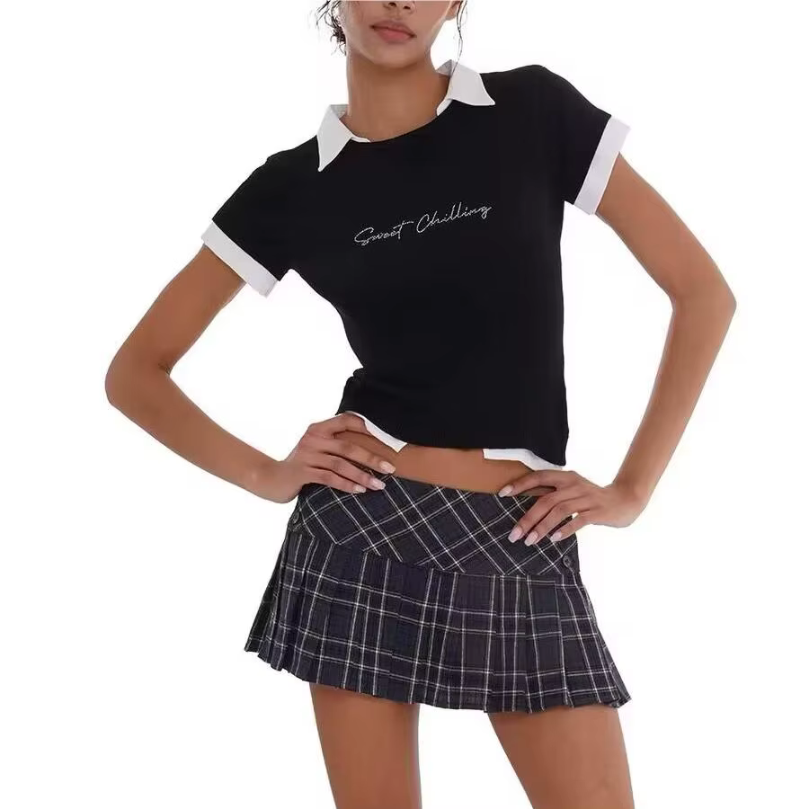 Mini jupes d'été pour femmes, vintage, mode coréenne, jupes à carreaux pour femmes y2k, jupes plissé