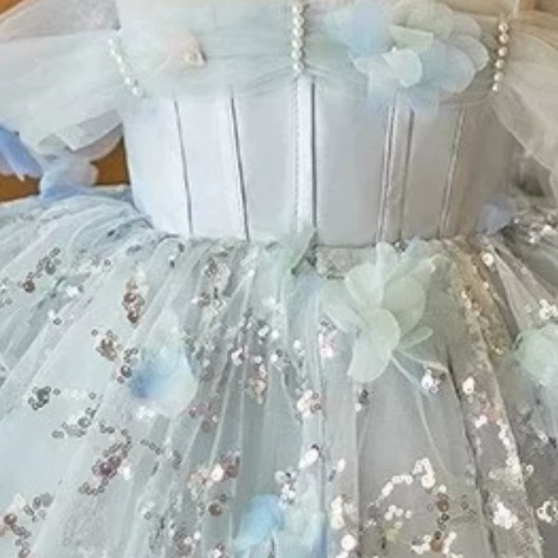 Robe d'hôte pour filles, tenue de concours de princesse pour enfants, tenue de spectacle de Piano, f