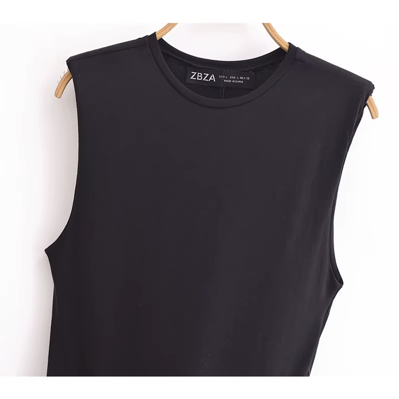 MUJER 2025 femme robes ceinture plissée robe mi-longue femmes sans manches robe d'été femme tricoté 