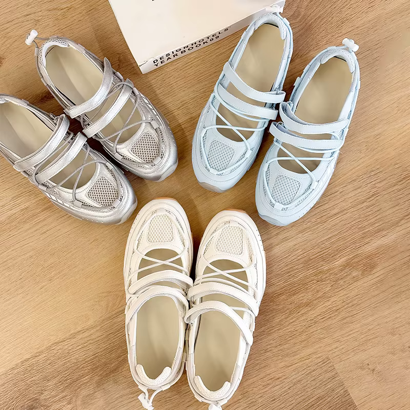 Chaussures Mary Jane respirantes pour femmes, antidérapantes et respirantes, chaussures d'été confor