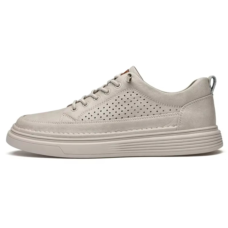 Printemps/hiver blanc Oxford chaussures hommes en cuir véritable en plein air confortable semelle so
