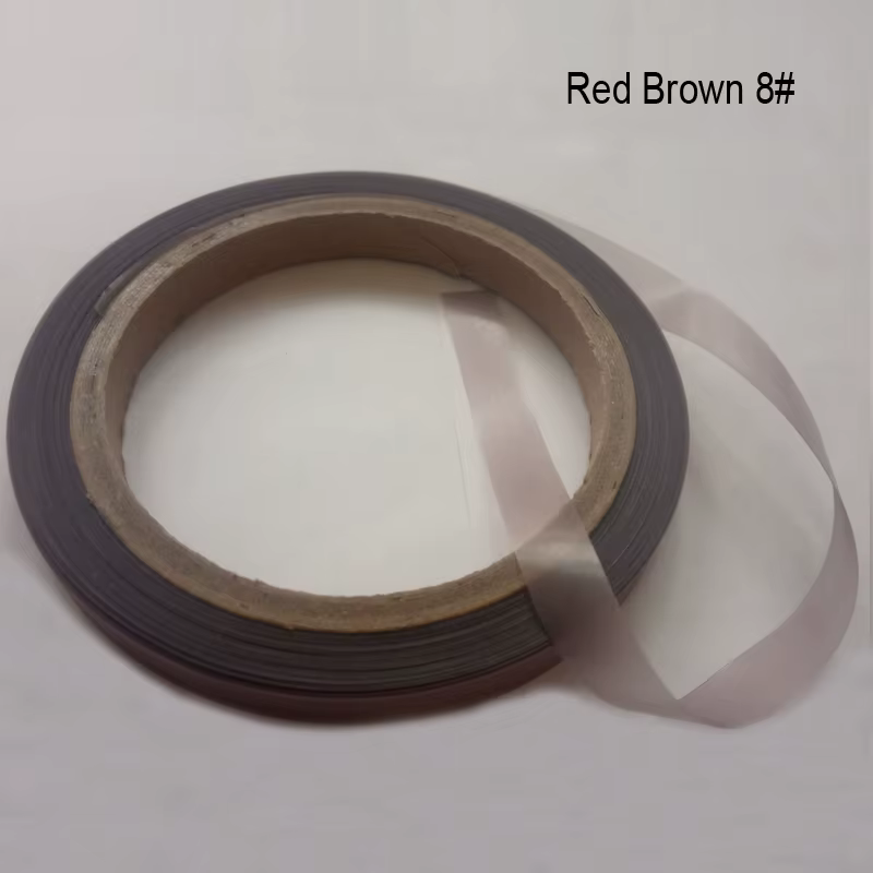 Bande de colle PU peau/noir/marron 1.0cm, pour Extension de cheveux, fabrication de tissus PU plus f