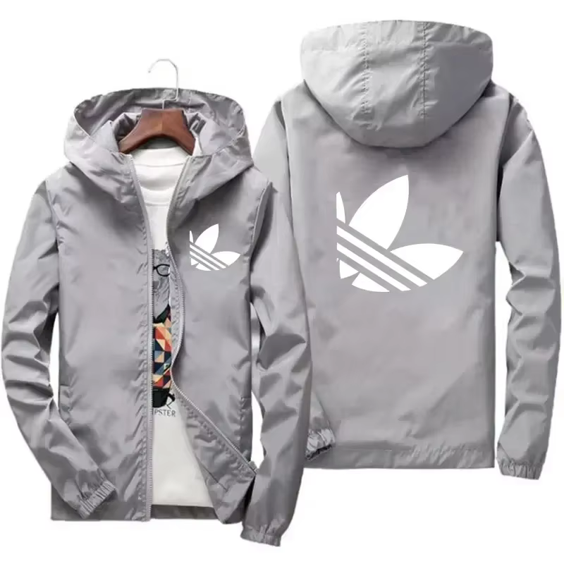 Manteau imperméable coupe-vent pour hommes, mode de rue, printemps et automne, fermeture éclair, cap