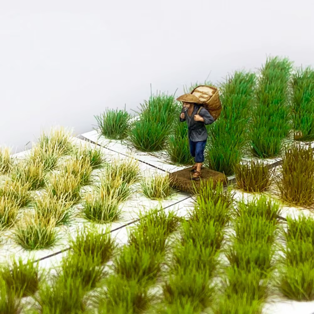 Mutilicolor – Simulation de nid d'herbe, modèle de scène de sable, matériel de bricolage, touffes d'