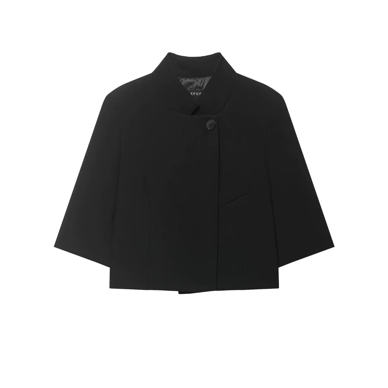 Blazer court noir pour femme, nouvelle collection printemps, manteau féminin à simple boutonnage, ha