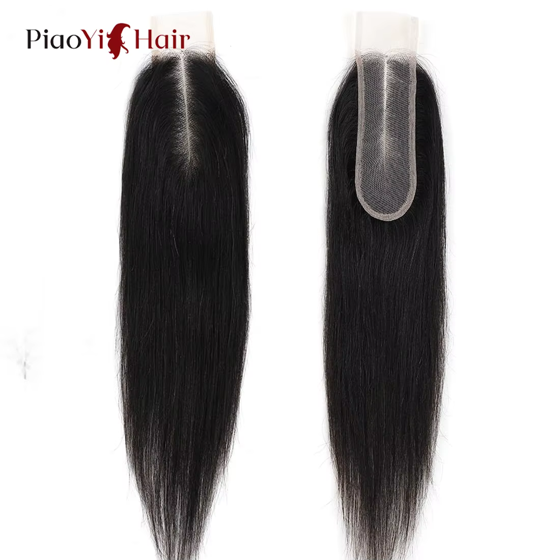 2x6 dentelle fermeture brésilienne cheveux humains 14-24 pouces droite Remy cheveux humains dentelle