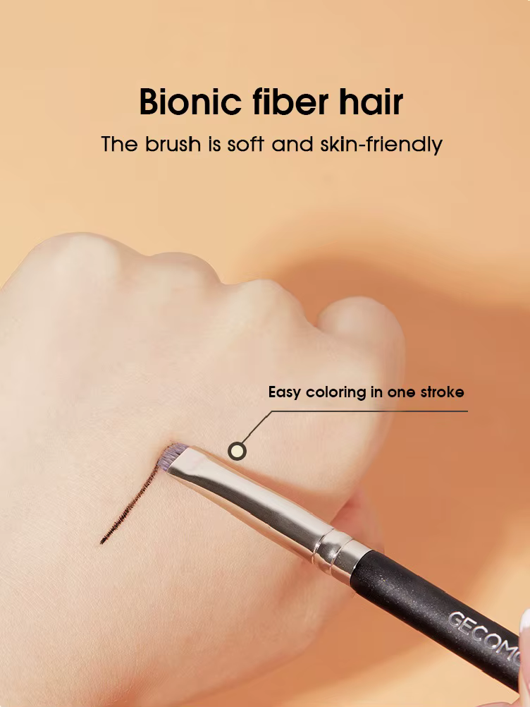 Brosse à Eyeliner, brosse à sourcils, ne mange pas de poudre, lame facile à tirer, brosse à tête pla