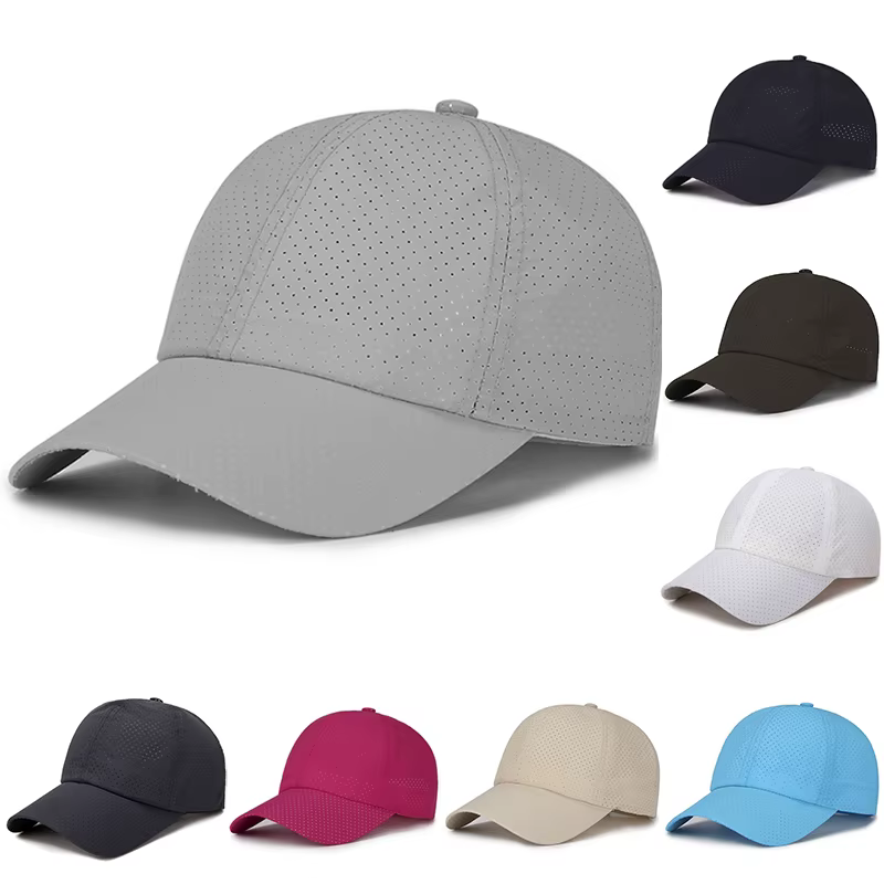 Casquette de Baseball en maille à séchage rapide pour hommes et femmes, chapeau de soleil, respirant