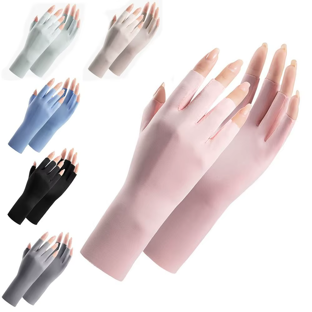 Gants de Protection solaire Anti-UV, pour protéger la peau des doigts, Protection UV des ongles, gan