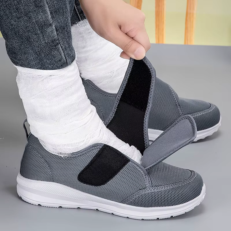 Chaussures de marche légères et réglables pour diabétiques, pour hommes et femmes âgés, orthopédique