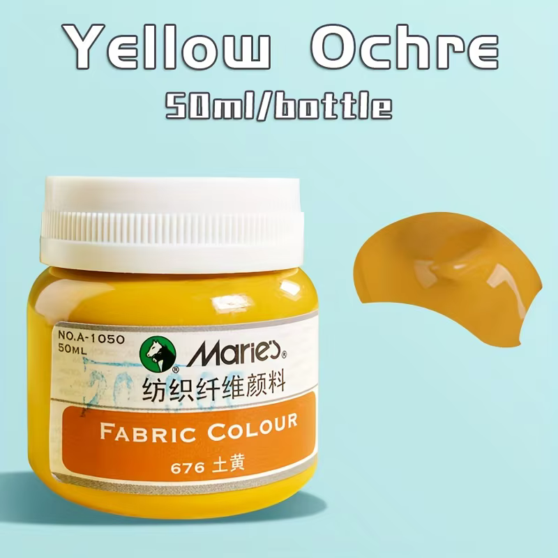 Peinture pour tissu Marie's, 1 flacon, 50 ml, 22 couleurs, peinture permanente pour vêtements, chaus