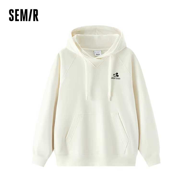 Sweat à capuche ample Semir pour femme, style décontracté et confortable, brodé, à manches raglan, i
