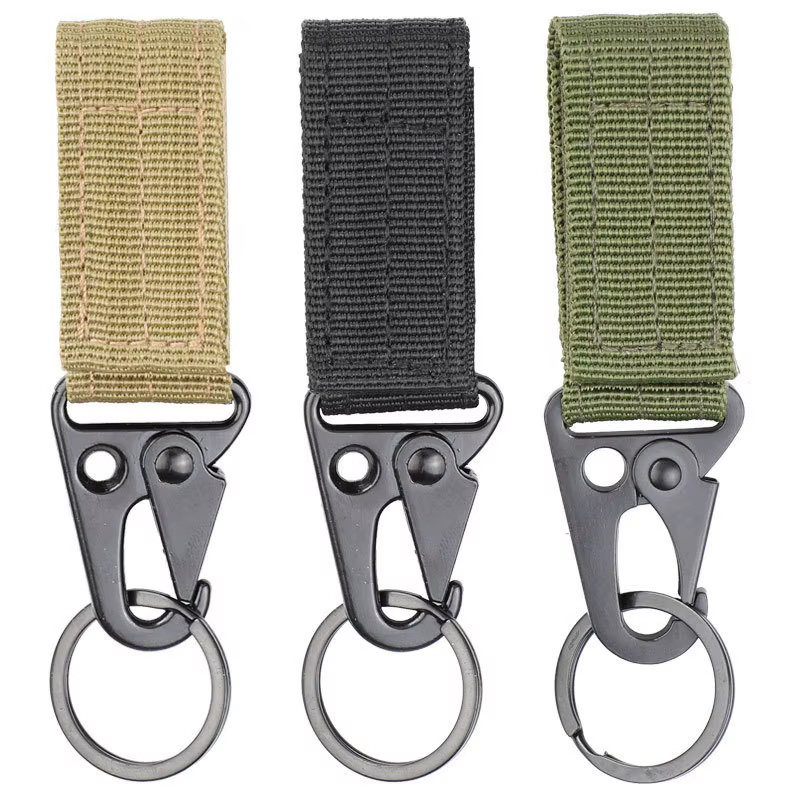 Tactique Multicam aigle bec boucle voyage sac à dos rapide porte-clés porte-clés mousqueton clés ann