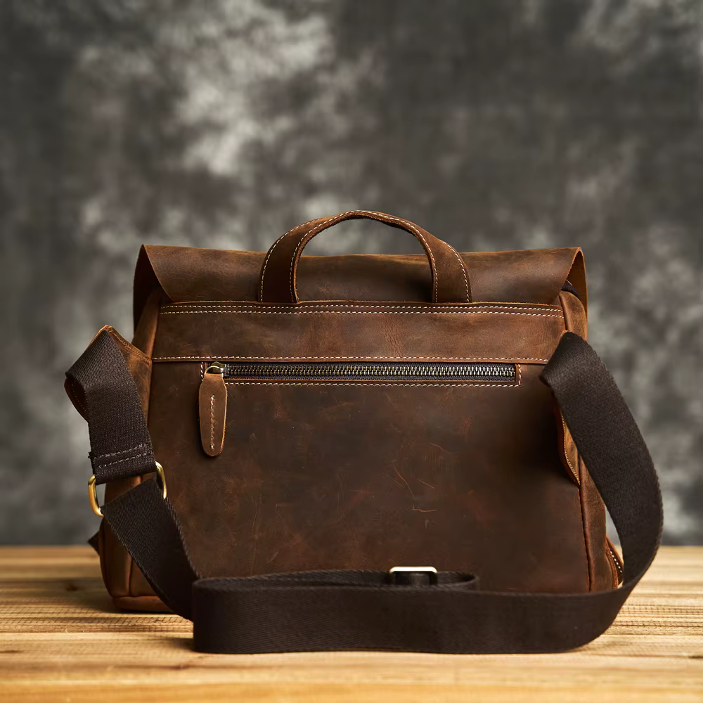 ZRCX haute qualité en cuir véritable hommes sac de messager sac à bandoulière décontracté mode homme