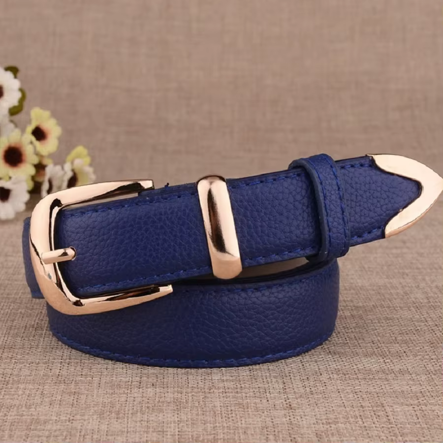 Ceinture de pantalon en cuir pour femmes, tendance, blanche, mode, haute qualité, solide, Vintage, b