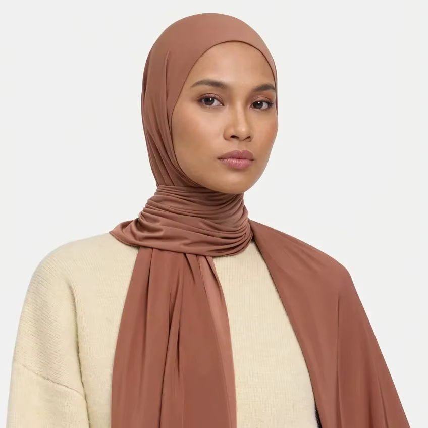 Nouveau Hijab en Jersey Liquide pour Femmes Musulmanes, Foulards et Châles de Ramadan, Voiles Islami