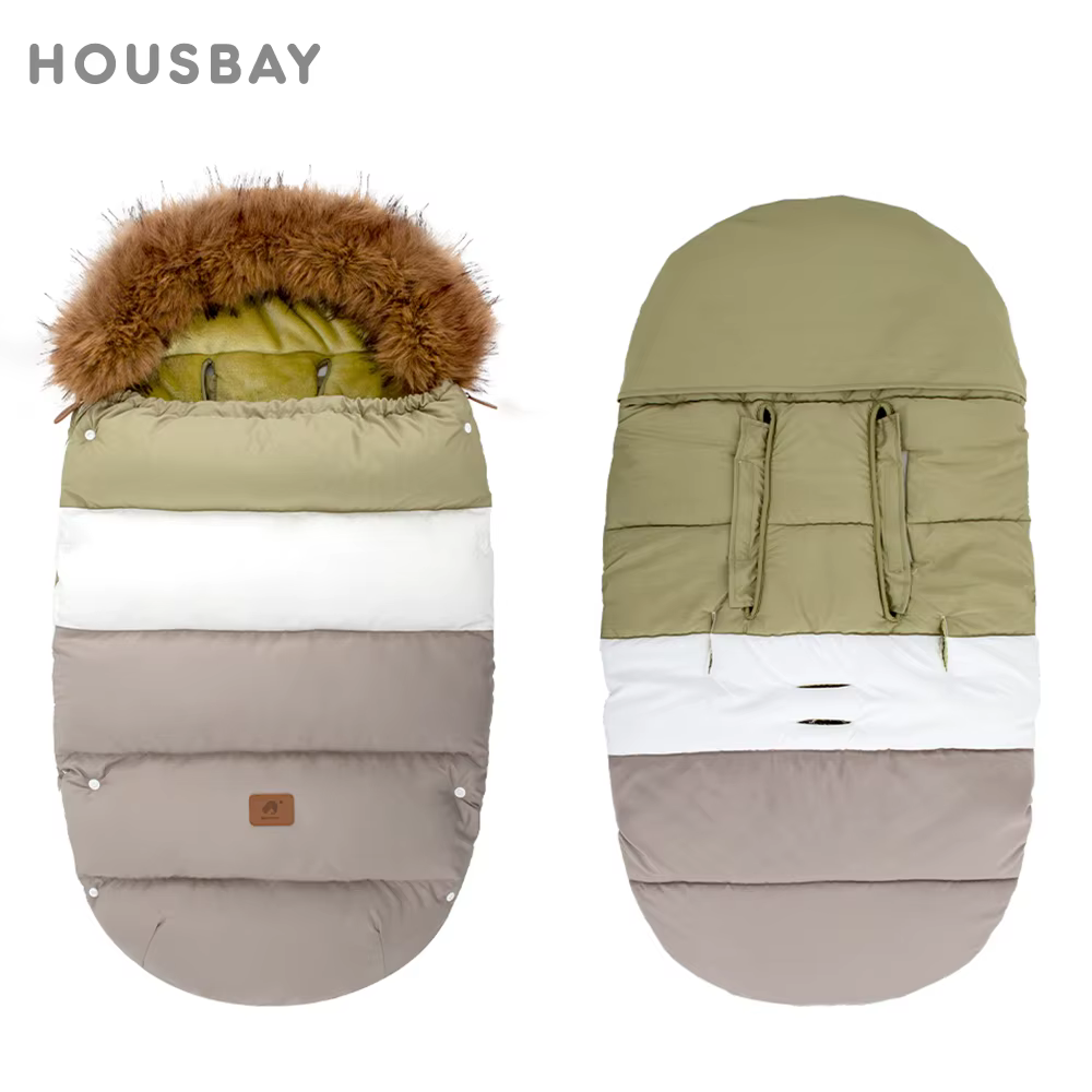 Chancelière de poussette pour bébé d'hiver 0-36 mois, enveloppe chaude coupe-vent pour landau univer