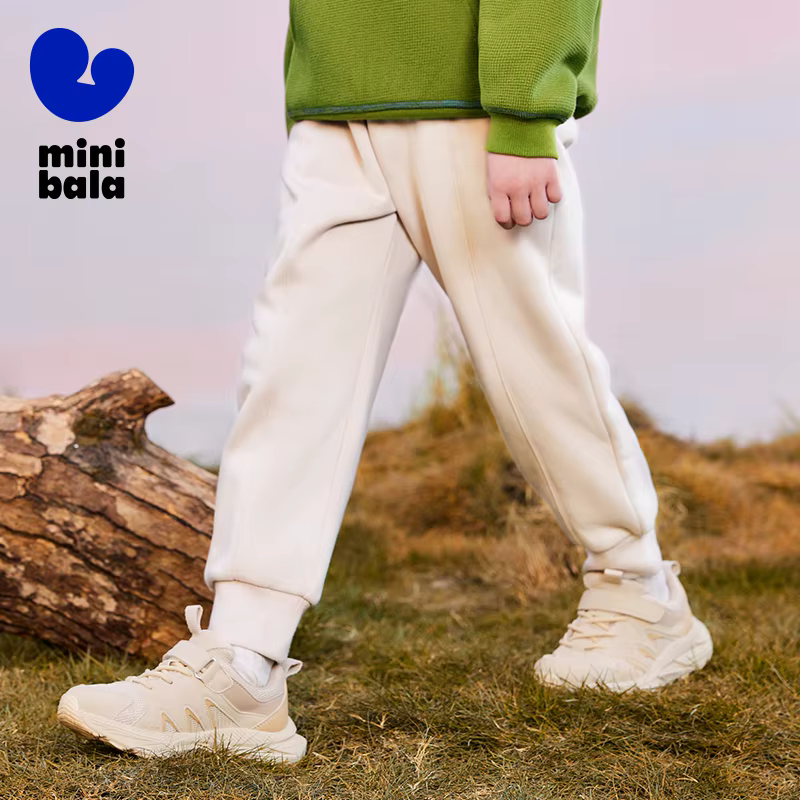 Mini Bala enfants pantalons printemps automne nouveau épais doublé polaire pantalons de survêtement