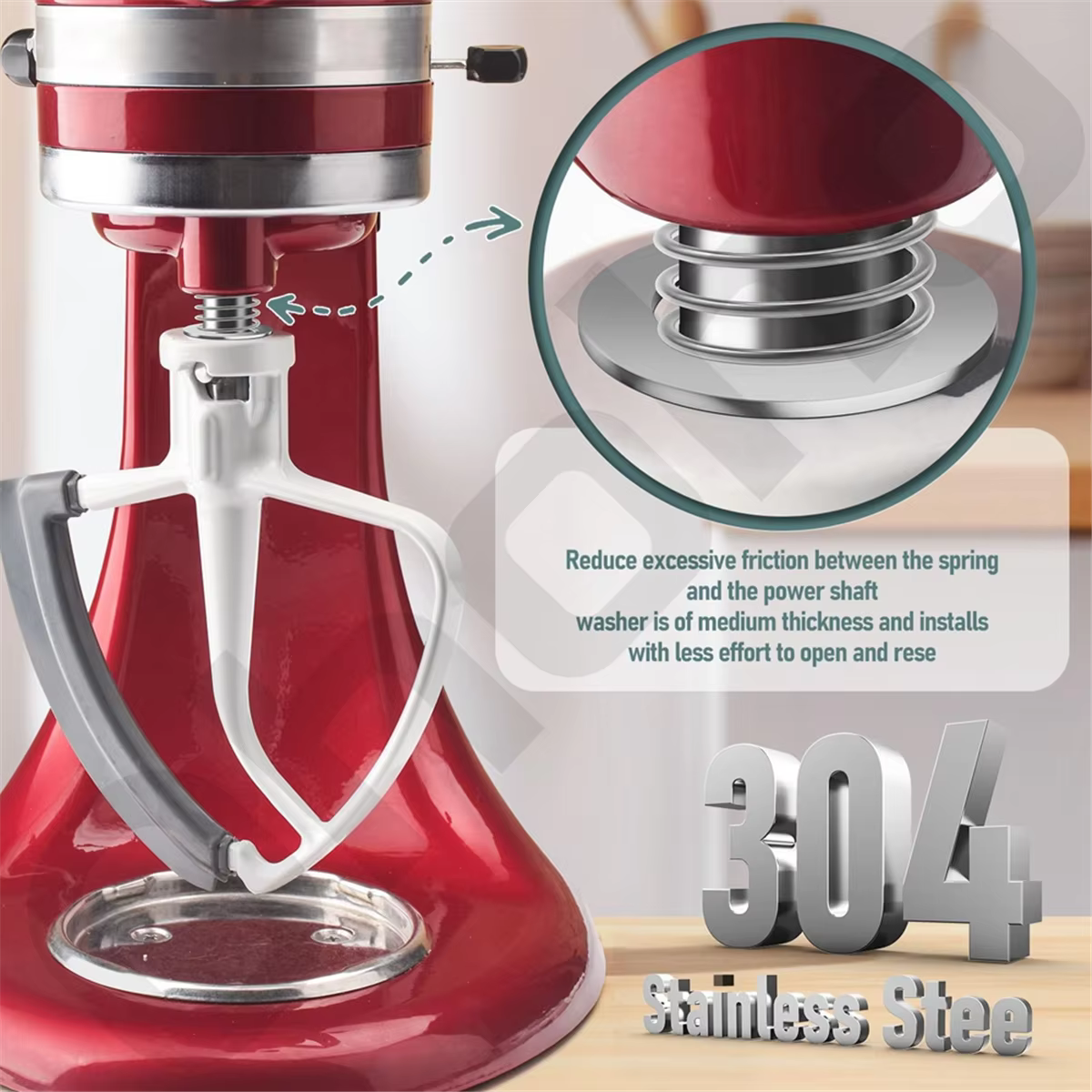 Ressort et rondelle pour centre commercial KitchenAid, protection et extension de la durée de vie, i