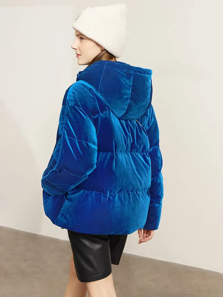 AMII-Doudounes à capuche minimalistes pour femmes, vestes monochromes élégantes, épaisses et chaudes