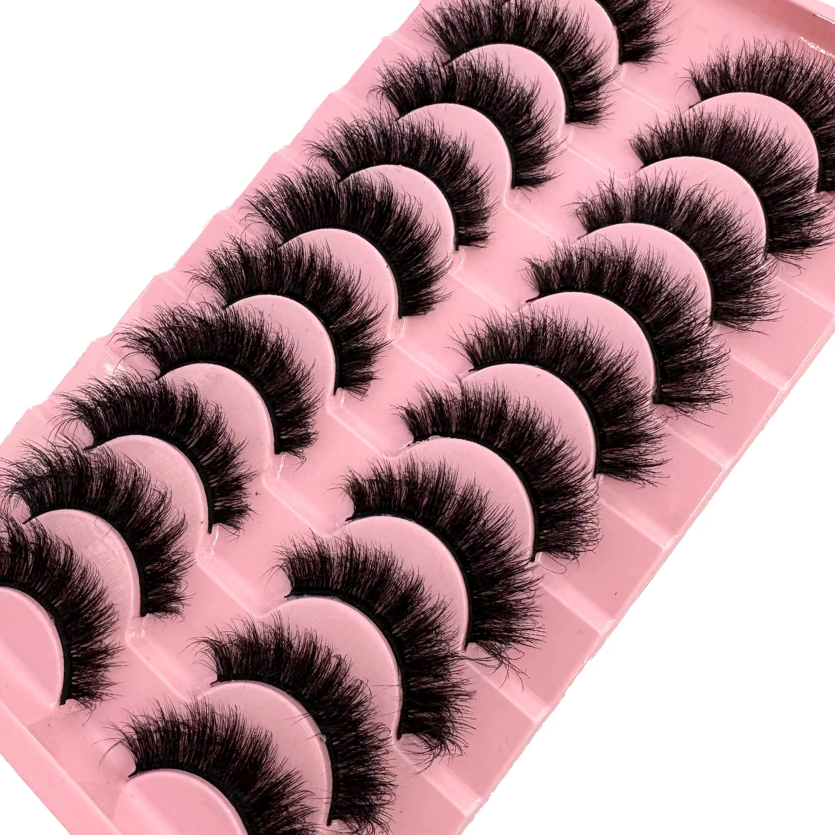 HBZGTLAD 10 paires 3D vison faux cils désordre Dense cils courts vison cils maquillage faux cils Ext