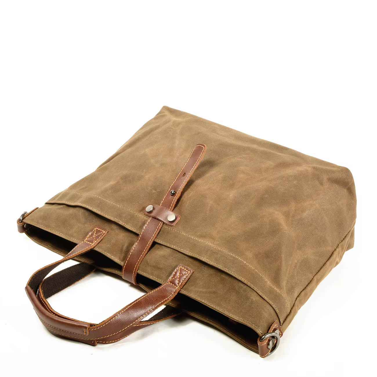 Sac à bandoulière en toile pour hommes et femmes, sac à main simple, horizontal, monochromatique, ré