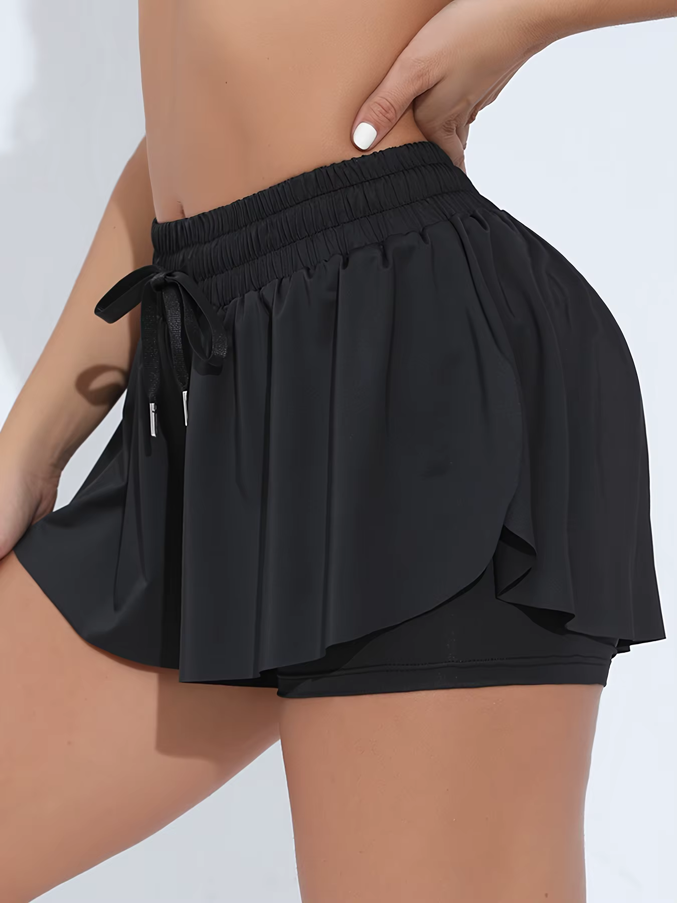 Short athlétique fluide pour femme, jupe confortable, vêtements mignons, décontracté, été, gym, yoga