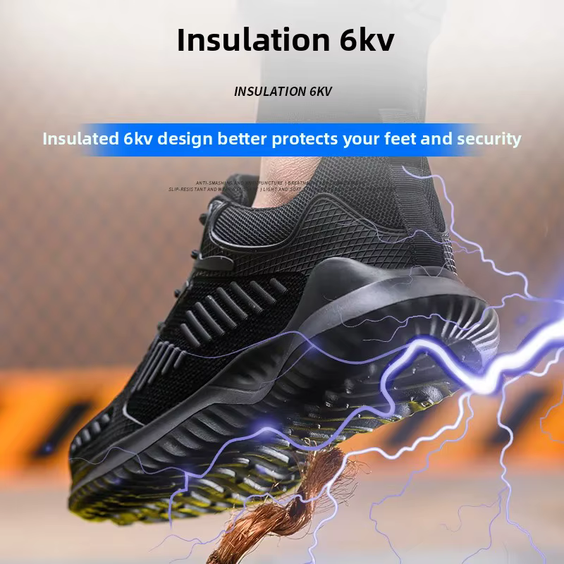 Chaussures d'électricien isolées 6KV pour hommes, chaussures de protection décontractées, Kevlar, An