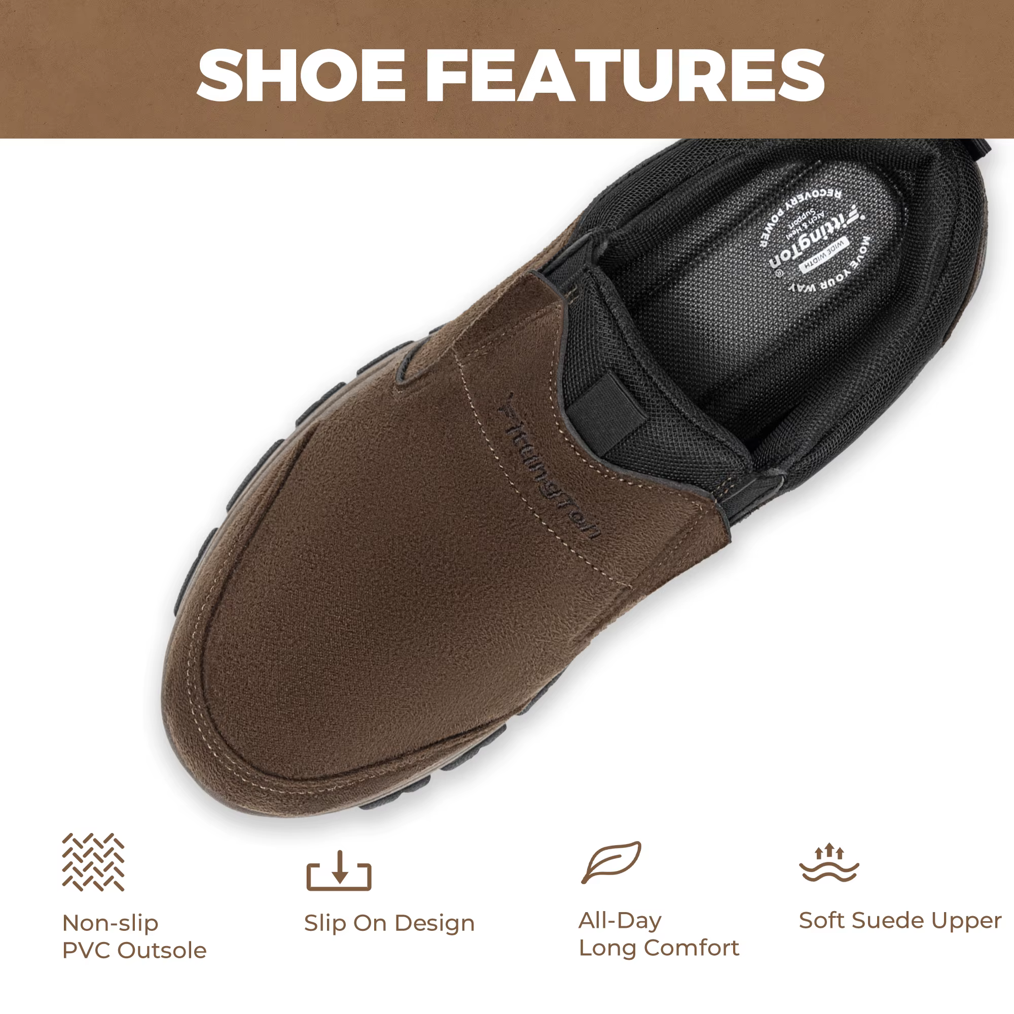 Chaussures à enfiler pour hommes, mocassins pour un usage professionnel et décontracté, légères et c
