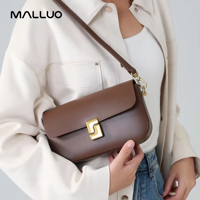 Sac à bandoulière en croûte de cuir pour femmes, petits sacs carrés de marque tendance, sac à main d