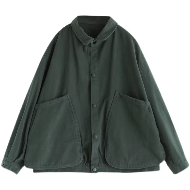 Veste ample à col rabattu pour femme, Cardigan surdimensionné avec grande poche et manches longues, 