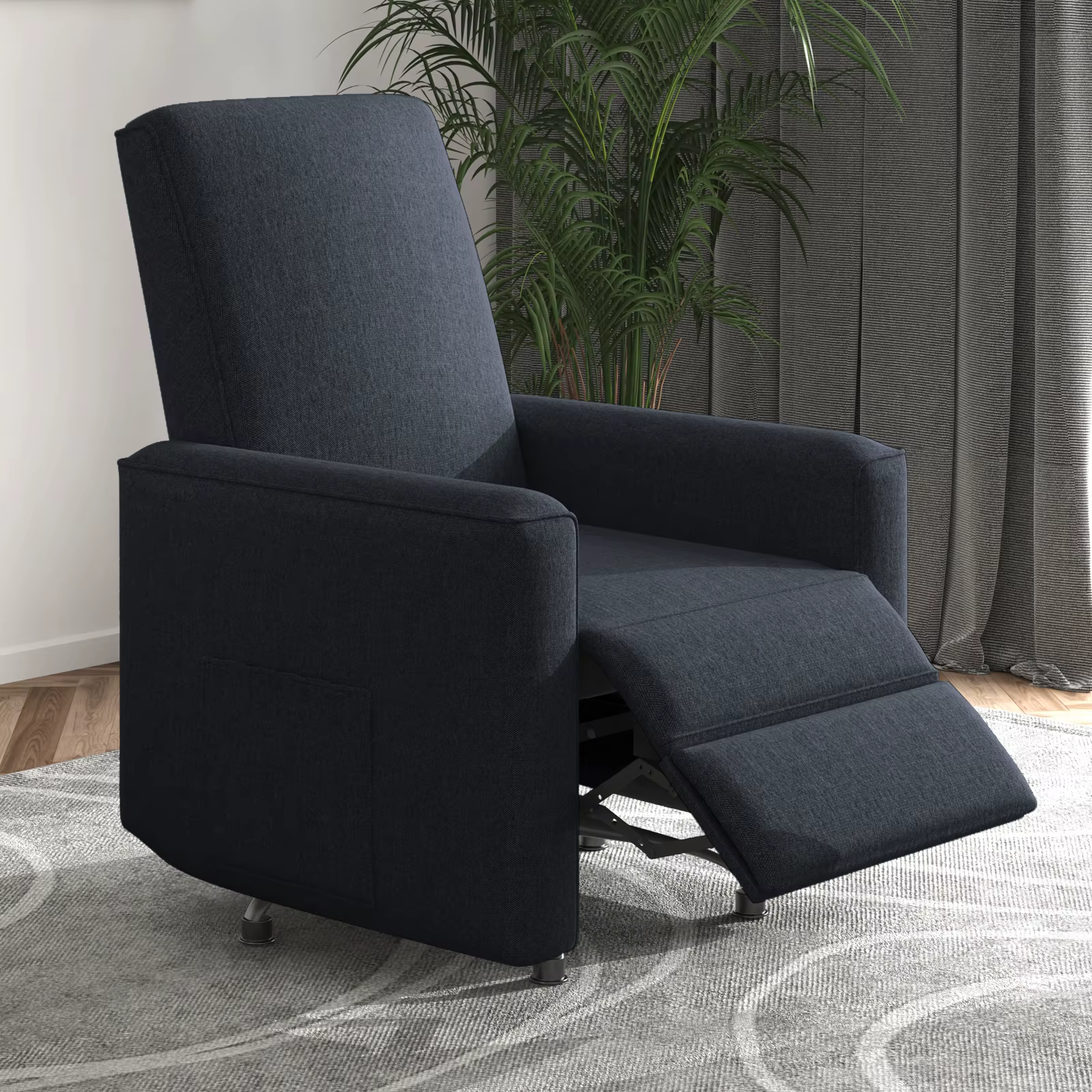 HORGgland-Fauteuil inclinable à bascule foetal der, chaise à bascule pour pépinière avec repose-pied