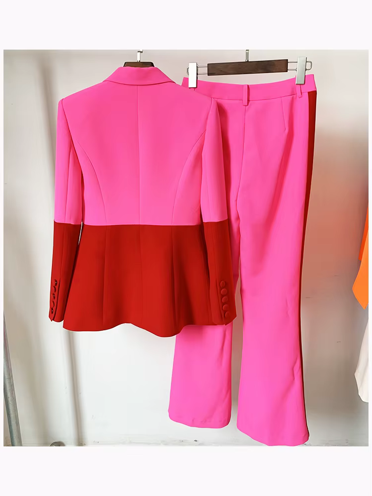 Ensemble de costume de créateur HIGH STREET, nouvelle mode 2026, pour femme, blazer à bouton unique,