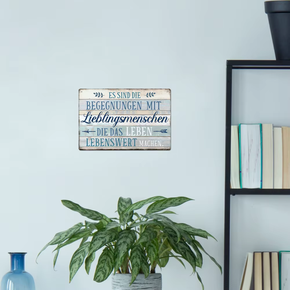 Putuo Decor-Affiche vintage en métal avec citations inspirantes, plaque d'art mural, cadeau, 7.8x11.